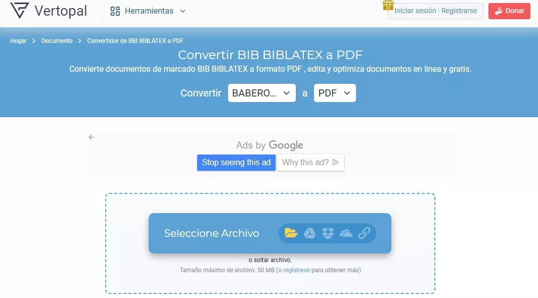 vertopal biblatex a pdf