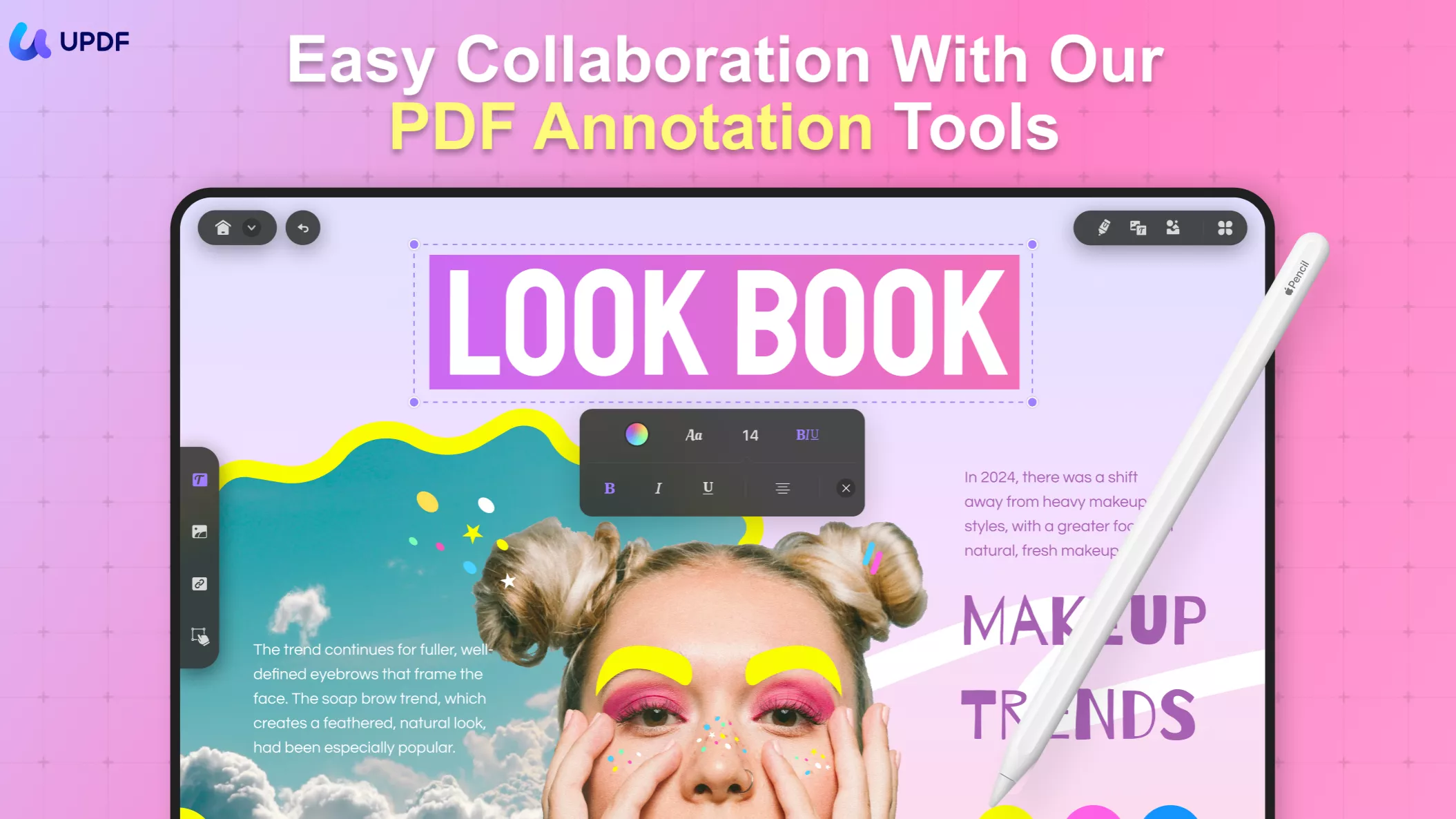 UPDF digital notebook app
