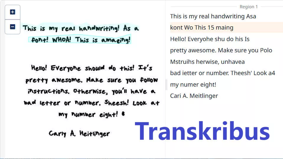 comparison transkribus