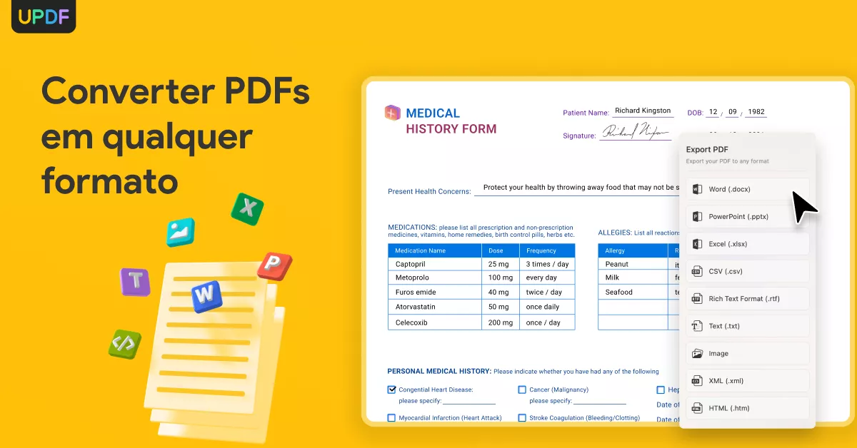 Converter PDF em Formulário Preenchível