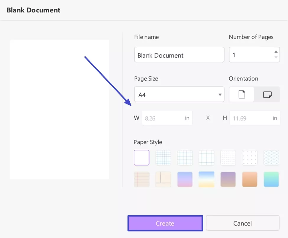 create blank journal template