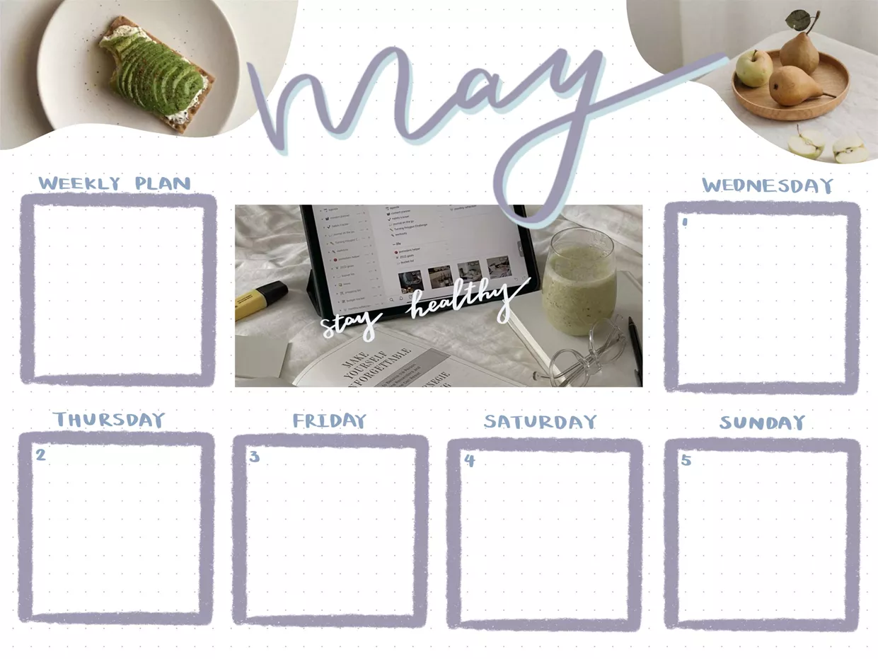 Digital Bullet Journal template