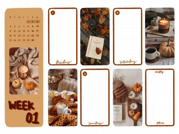 Digital Bullet Journal template