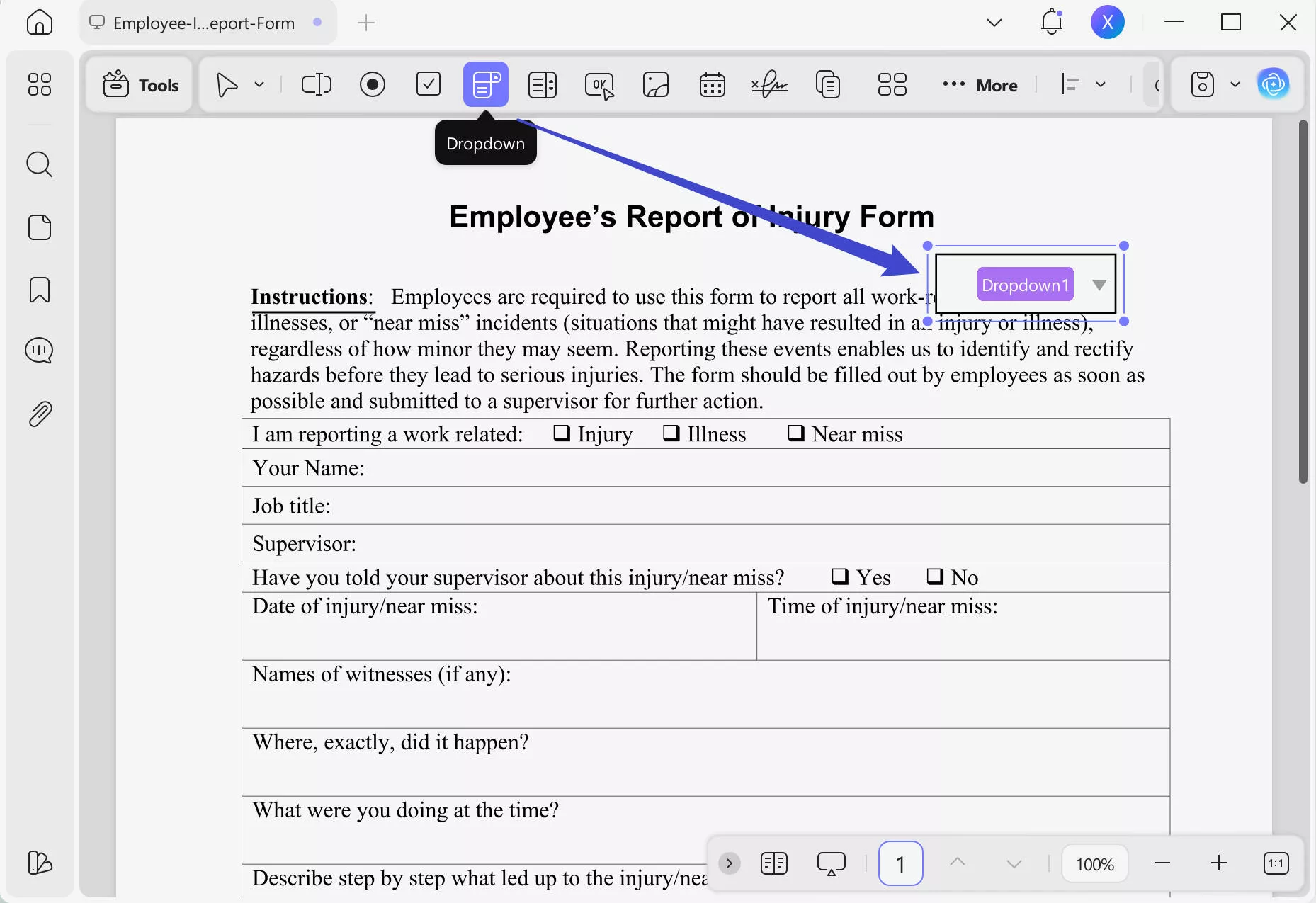 enter prepare form mode and continue