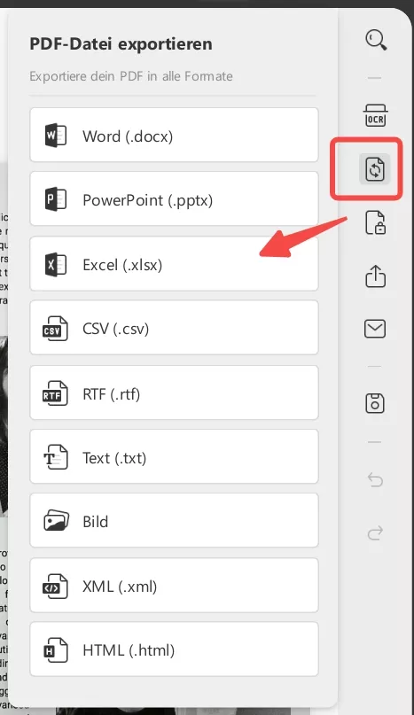 PDF-Datei exportieren