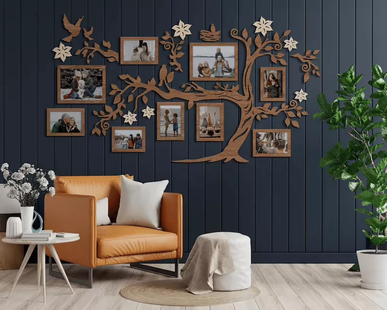 family tree photo frame