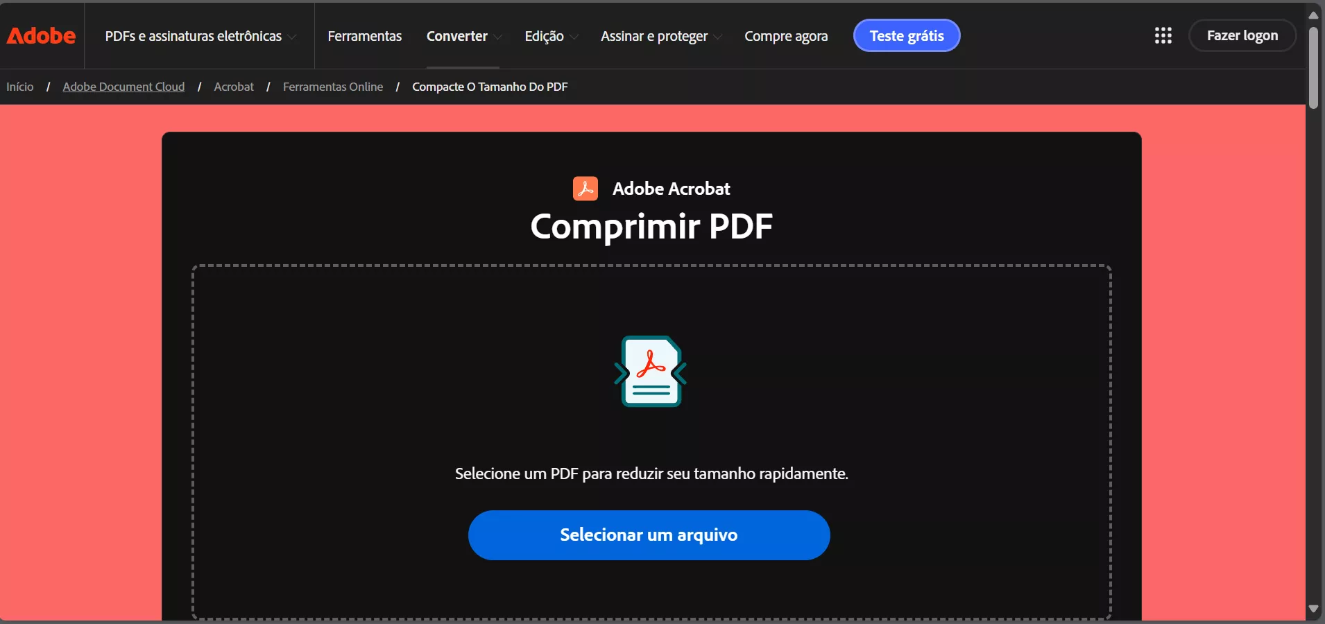 Comprimir PDF no Windows