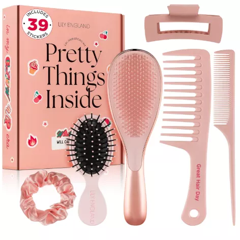 hair care set with stylish accessories