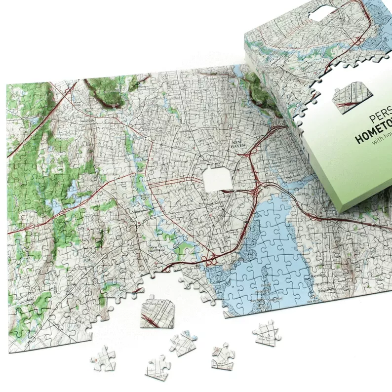 Home Location Puzzle Map