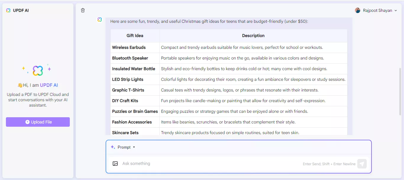 hottest christmas gifts for teens by updf.ai