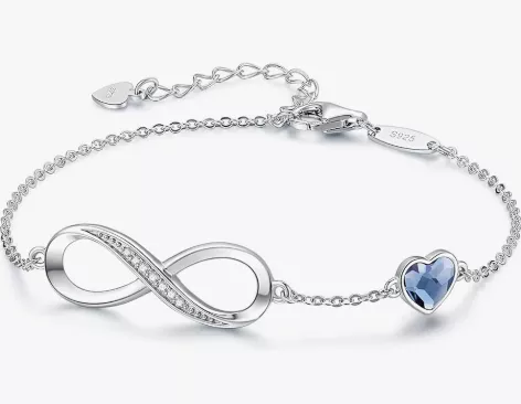 infinity heart bracelet