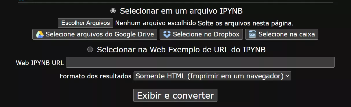 Converter Arquivos IPYNB para PDF