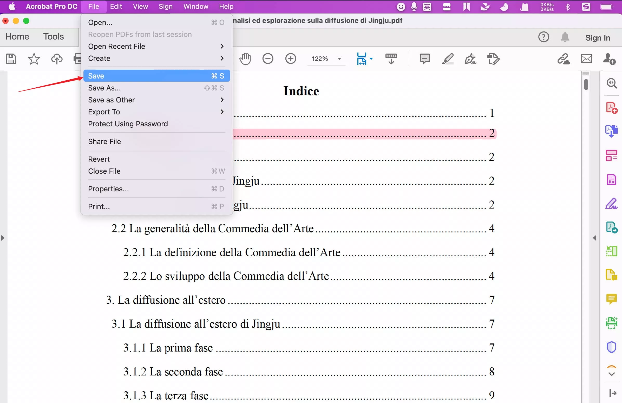 Adobe save PDF