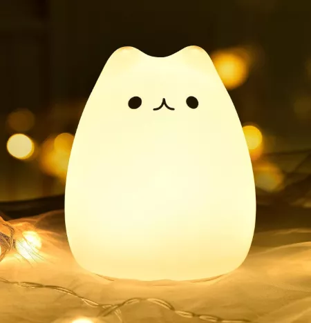silicone cat-shaped night light