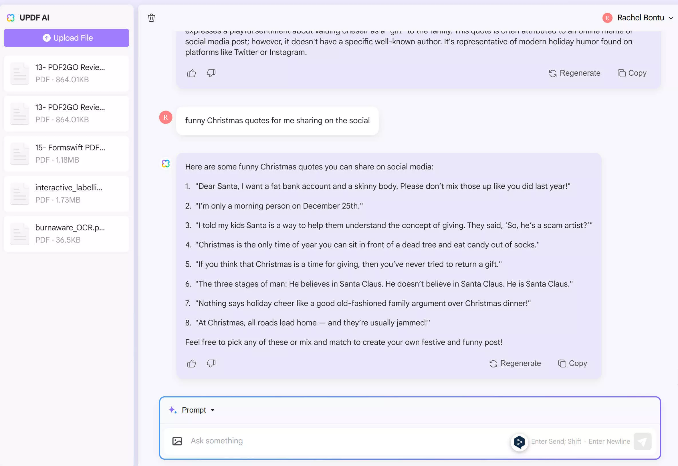 Use AI to generate the quote.
