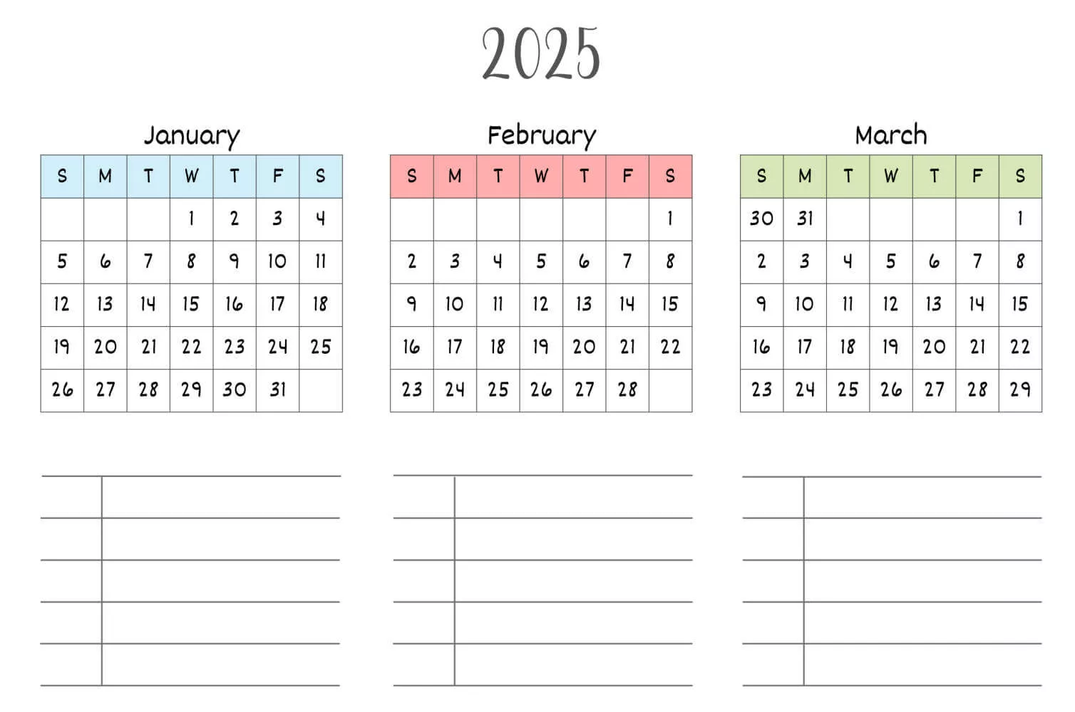 yearly calendar checklist form
