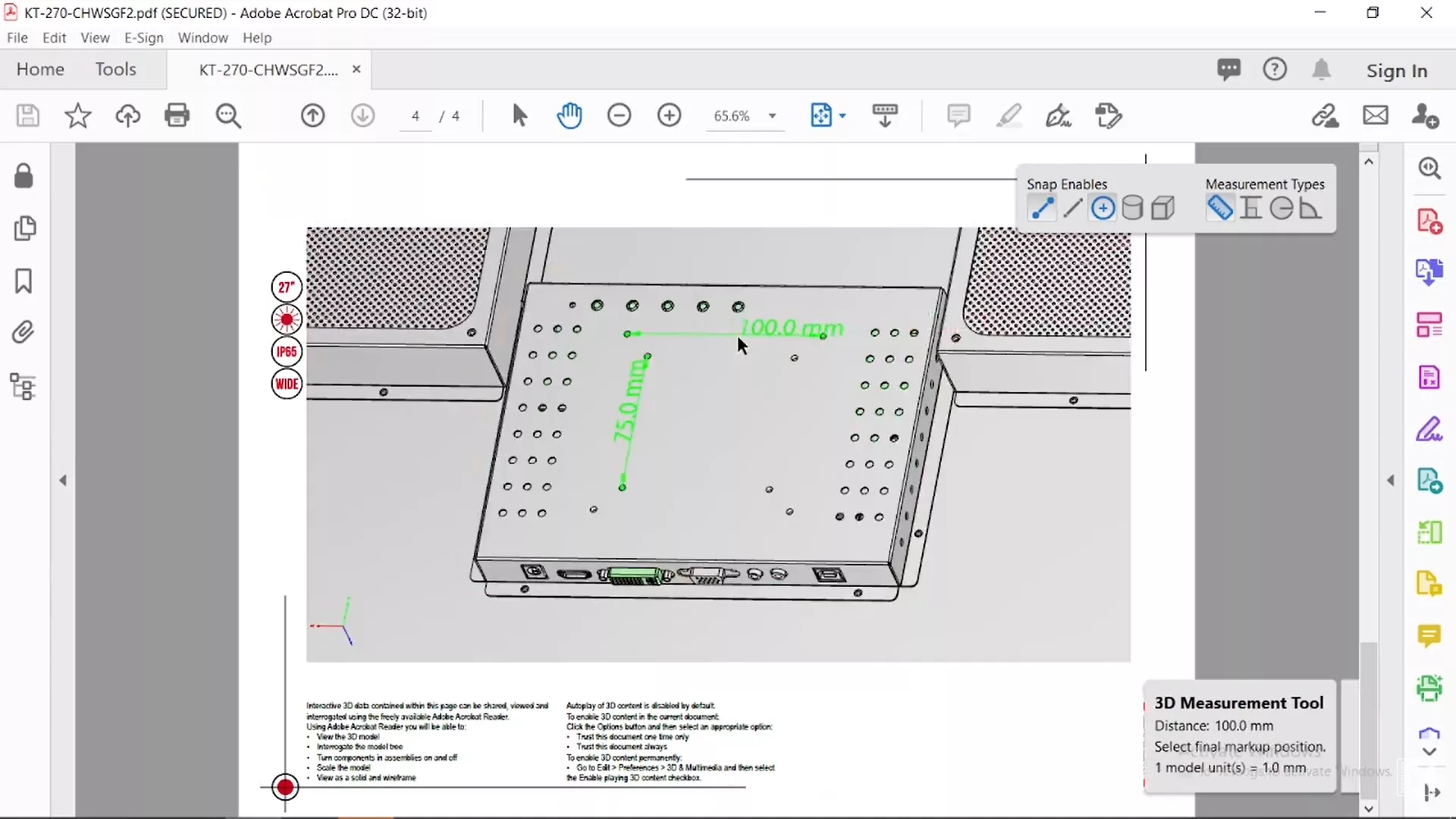 3D PDF 뷰어 Adobe Acrobat