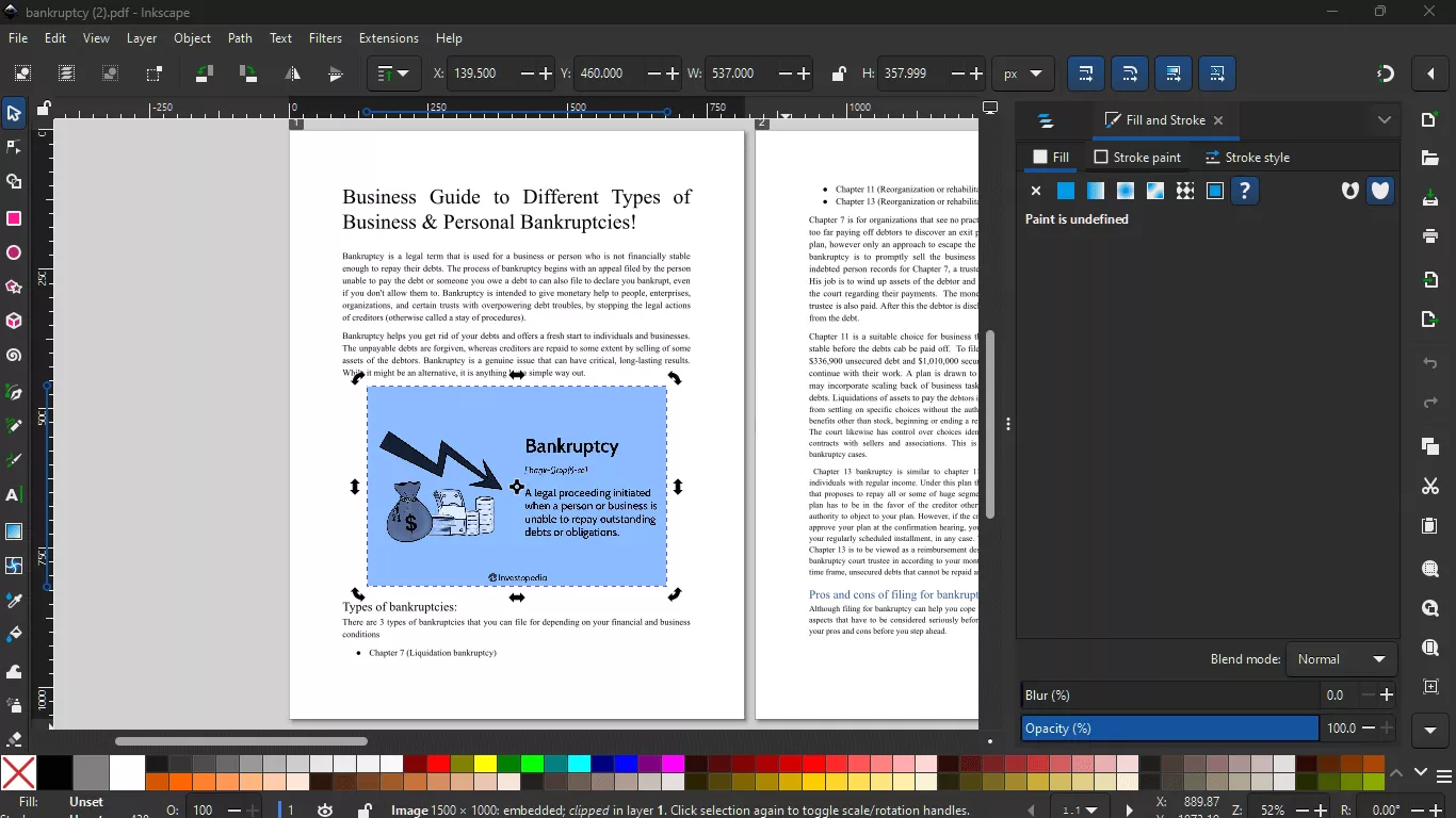 edit elements in pdf with inkscape
