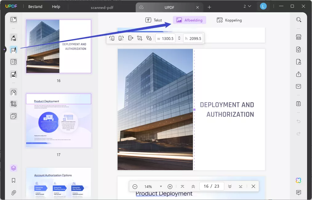 add an image over the watermark updf windows