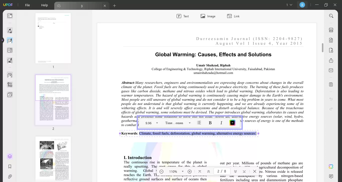 edit text in pdf updf