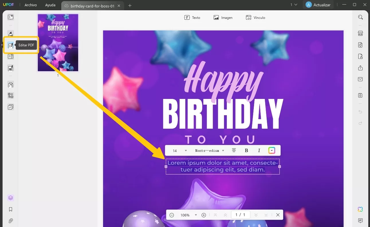 editar pdf y texto