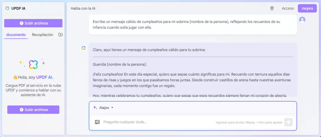 escribe mensaje