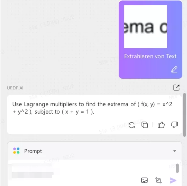 Gleichung aus PDF mit UPDF AI extrahieren