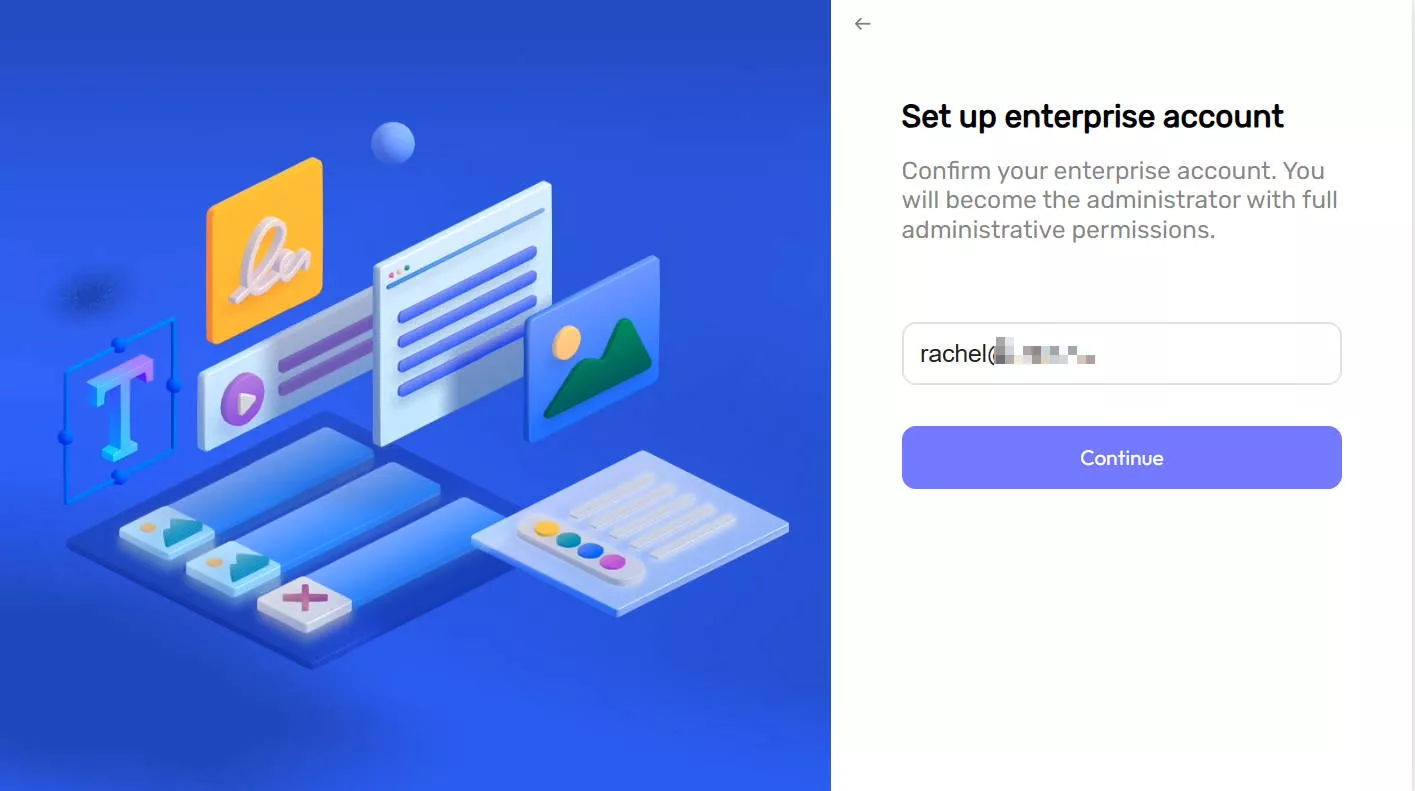 ยืนยันอีเมล์เพื่อสร้างบริษัทด้วย UPDF