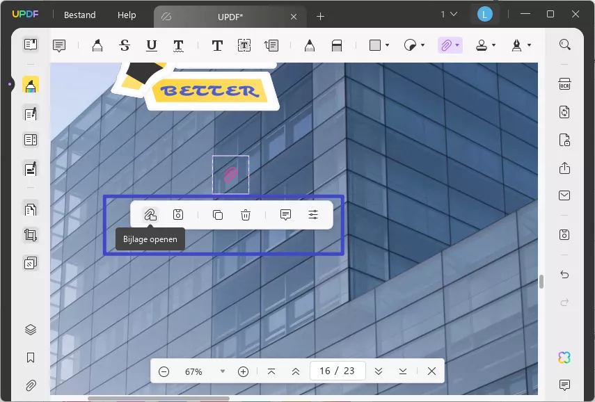 hoe annoteren pdf open bijlage