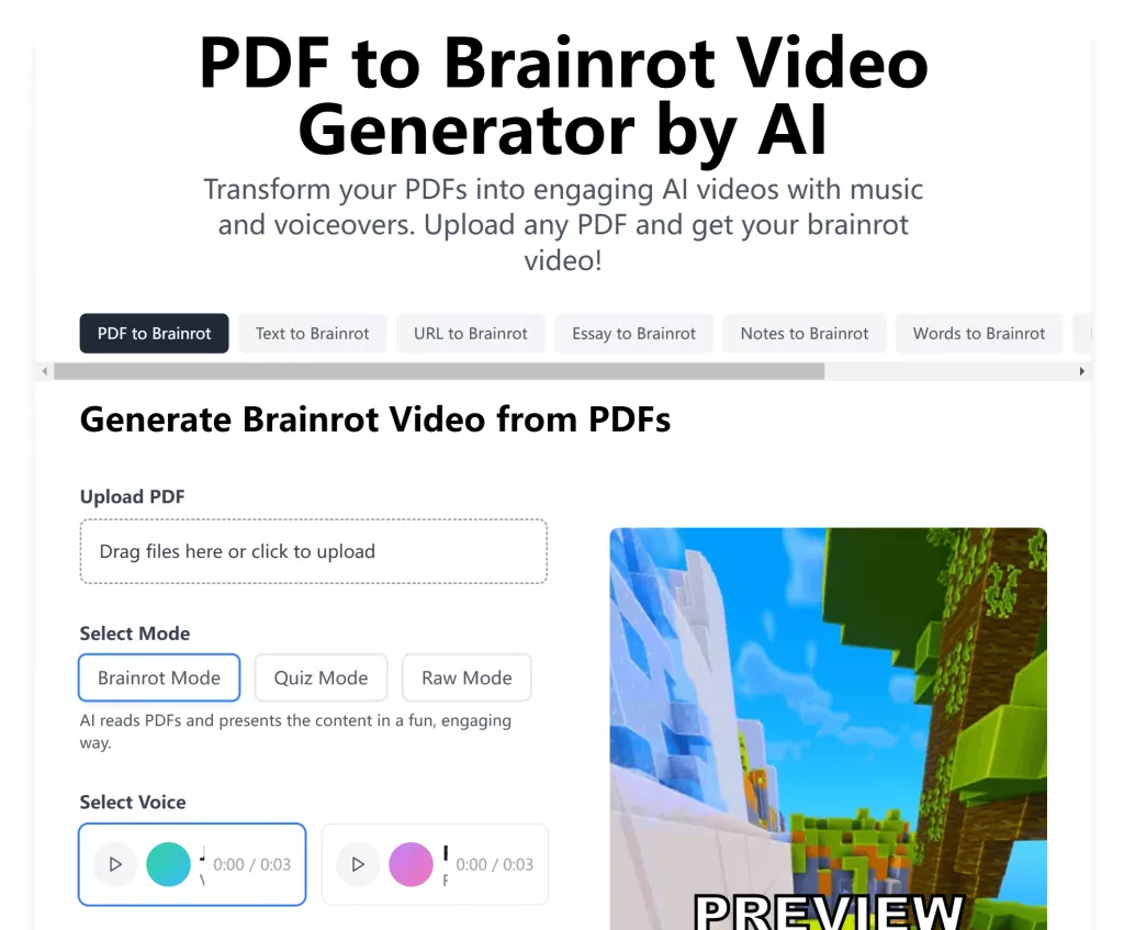 PDF to Brainro