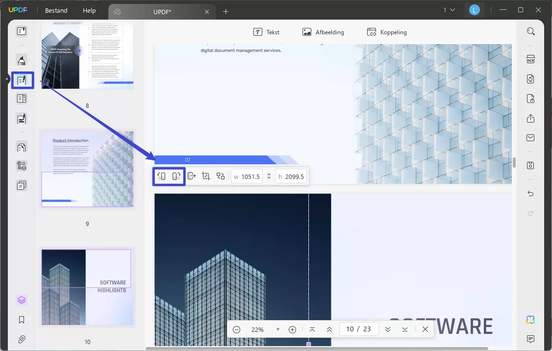 PDF-afbeeldingen roteren