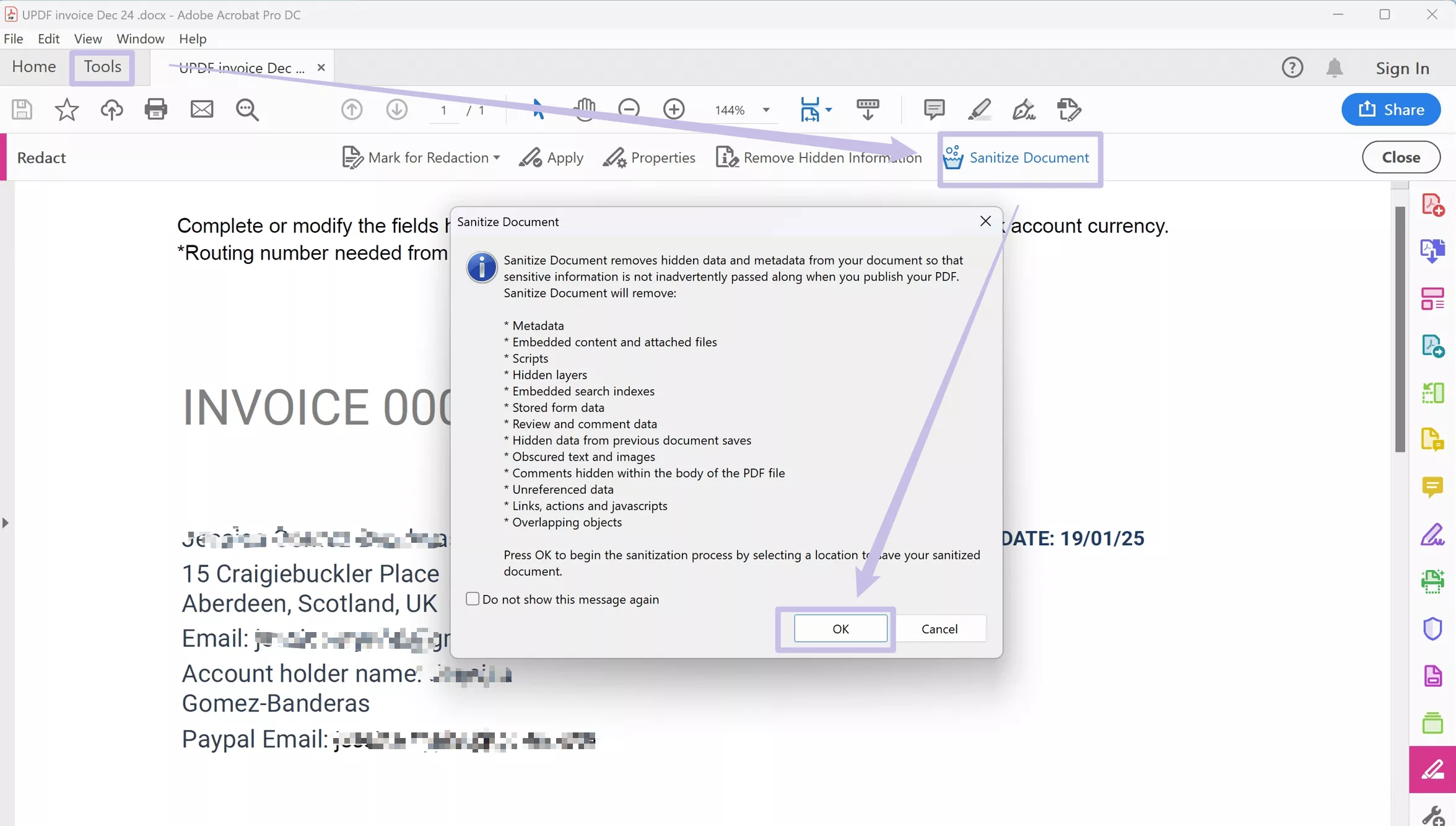 어도비 PDF 특정 부분 지우기