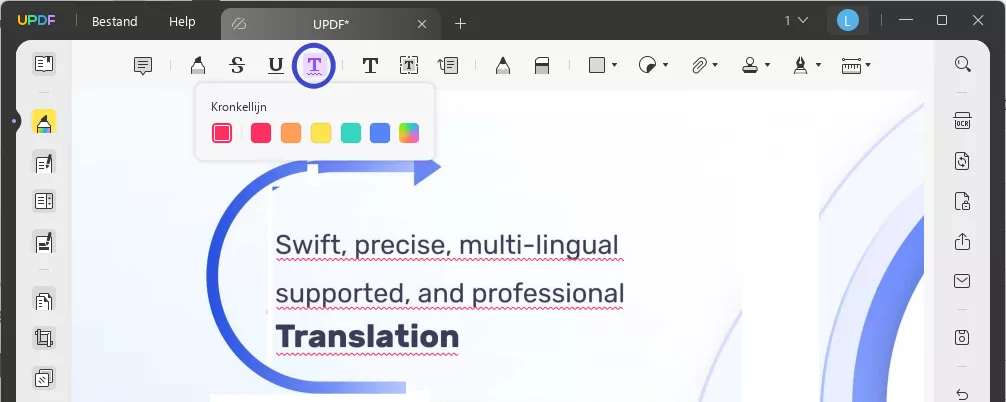 hoe annoteren pdf kronkelige lijn