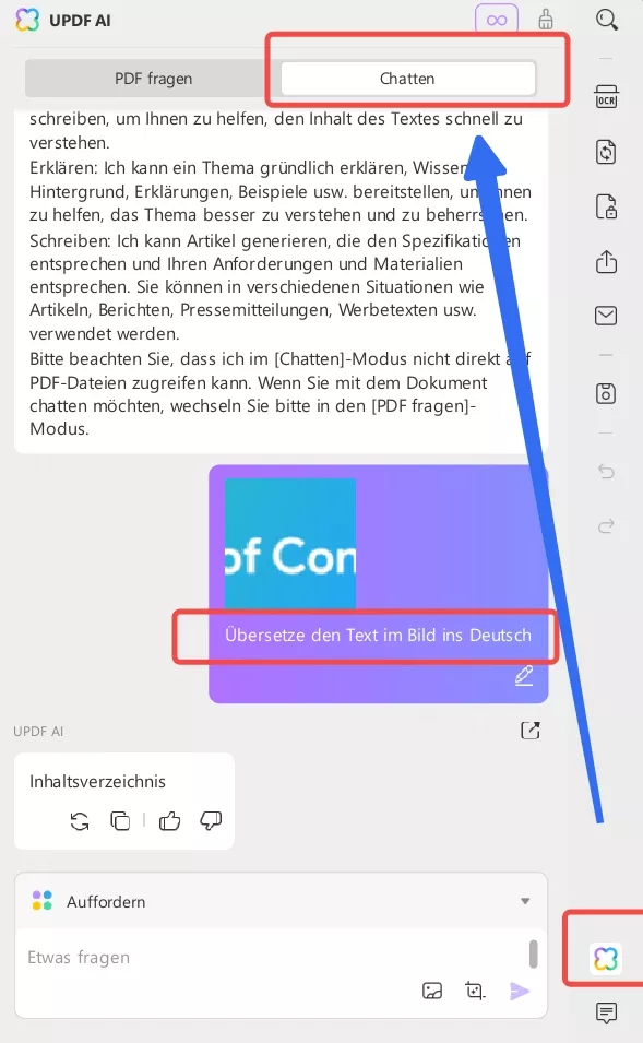 Bildübersetzer-Tool updf ai