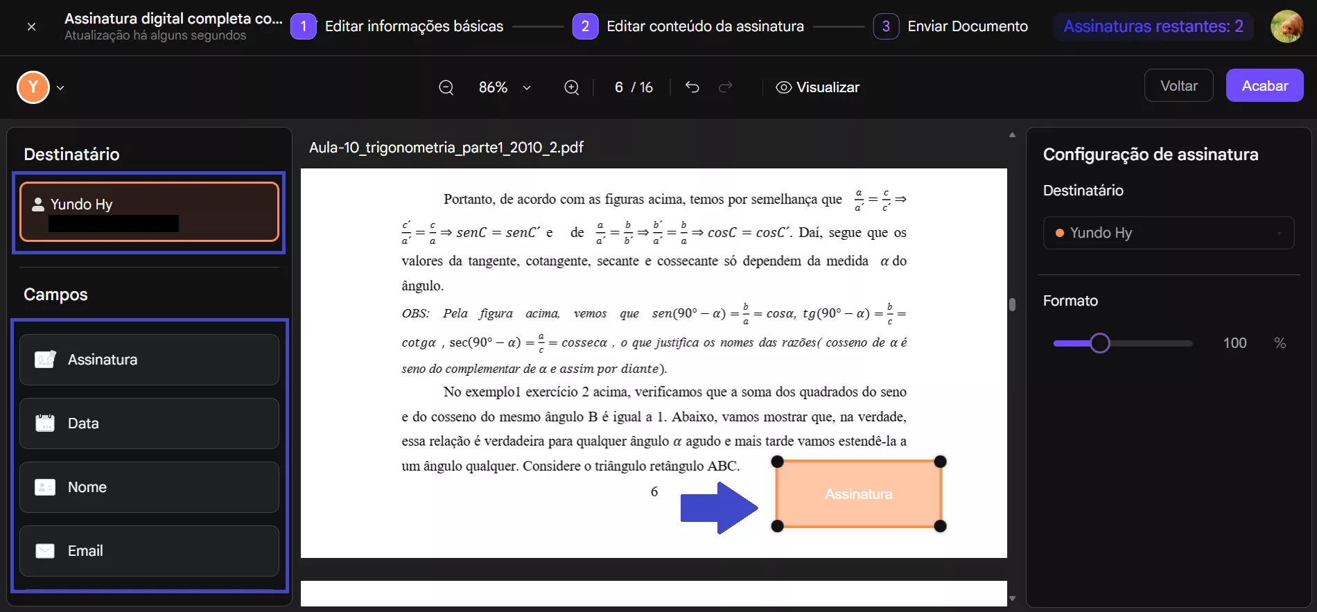 Assinar PDF no Android