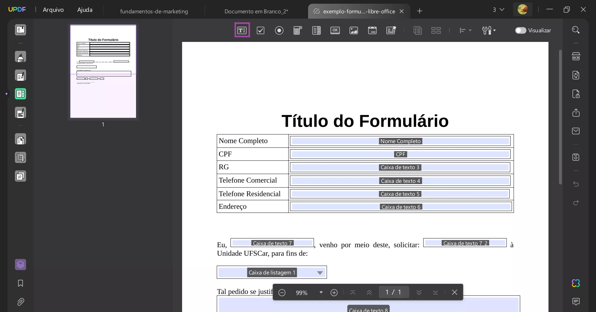 Como Criar um PDF Preenchível