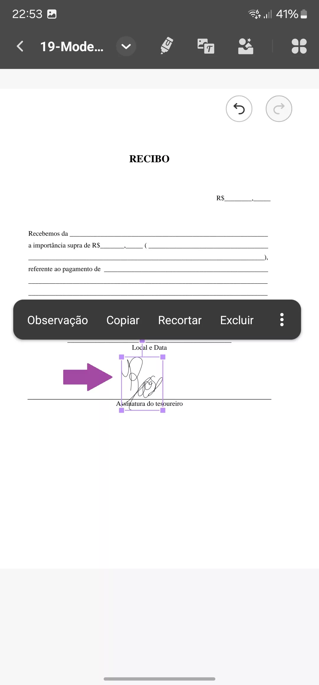 Assinar PDF no Android