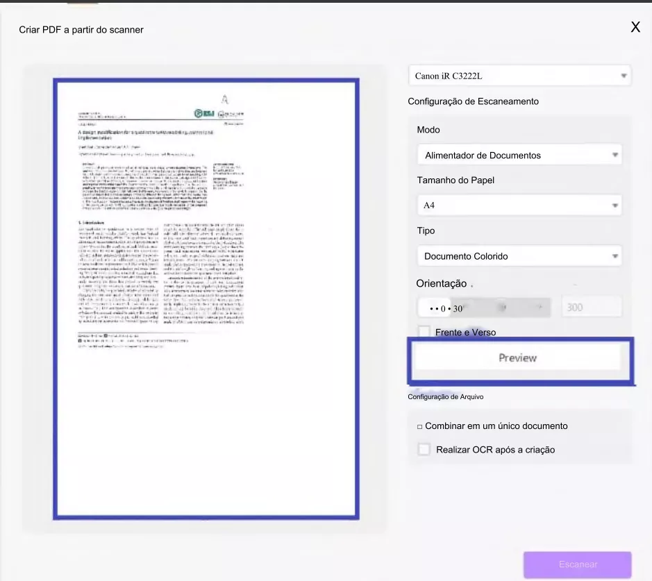 Escaneador de Foto para PDF