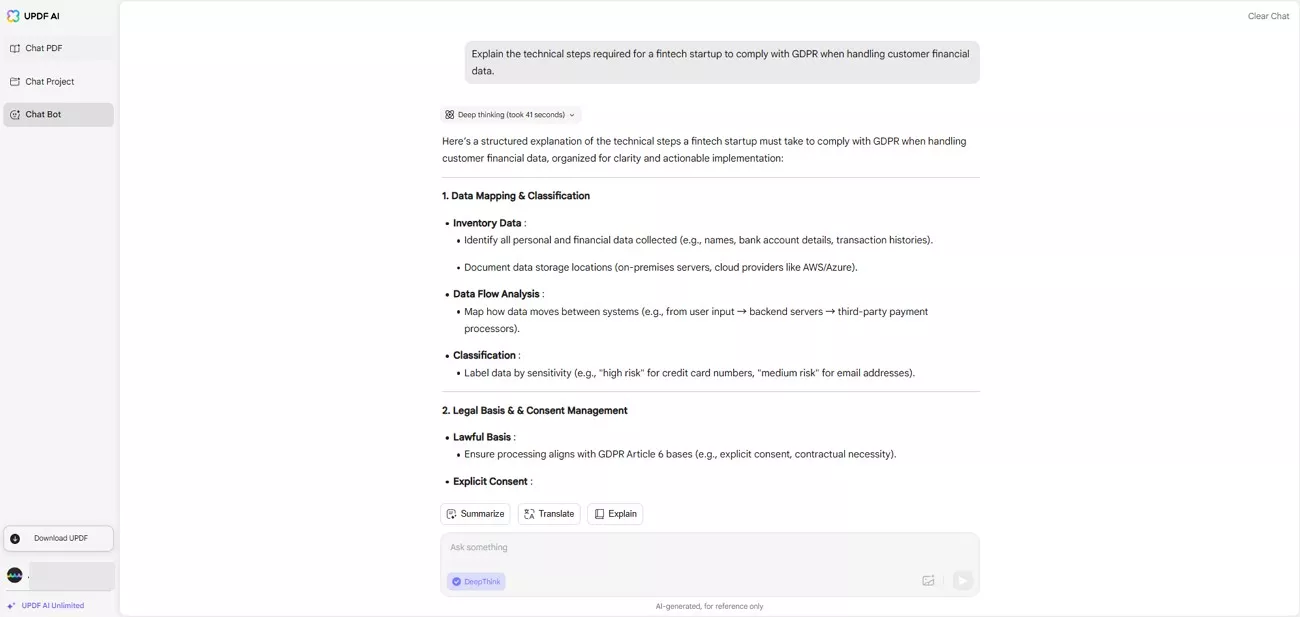 finance prompts with deepthink