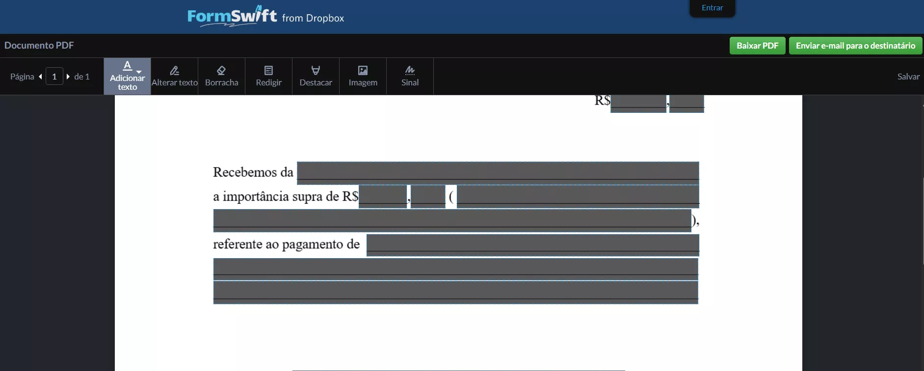 Editor de PDF Formswift