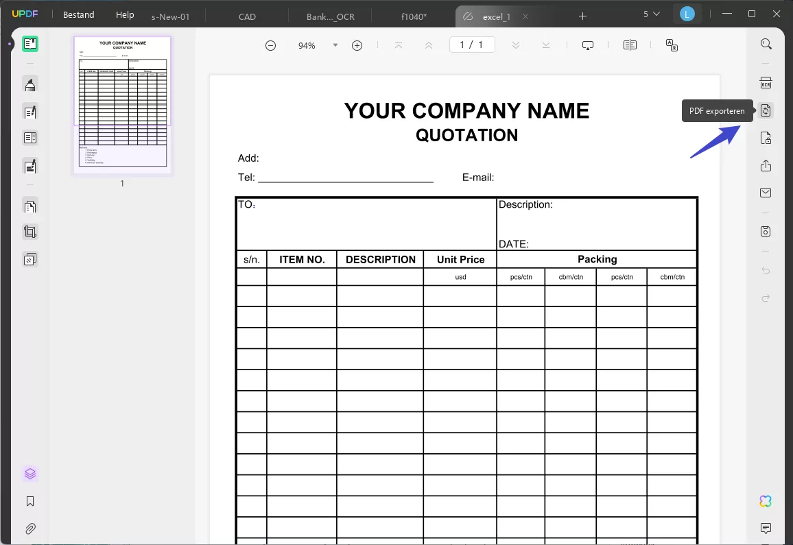 pdf naar excel ai pdf exporteren