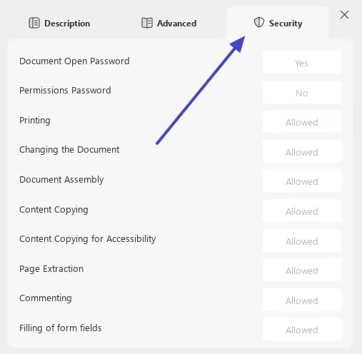 go to the security tab
