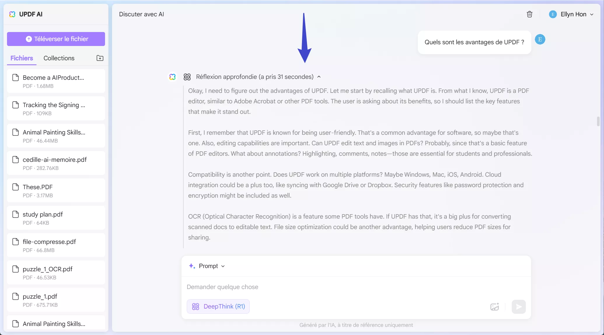 Réflexion de DeepSeek R1