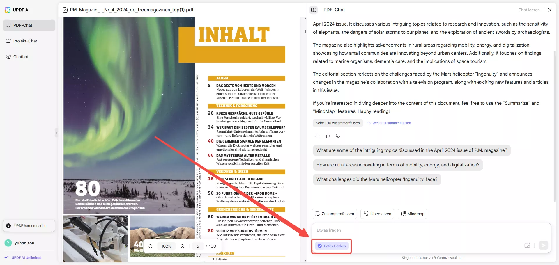 Deepseek R1-Modell updf KI
