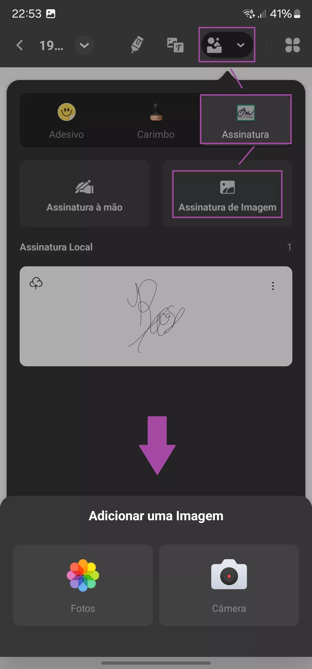 Assinar PDF no Android