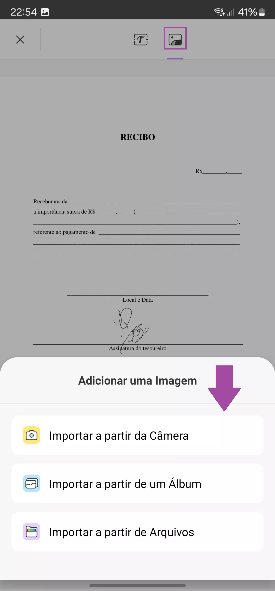 Assinar PDF no Android