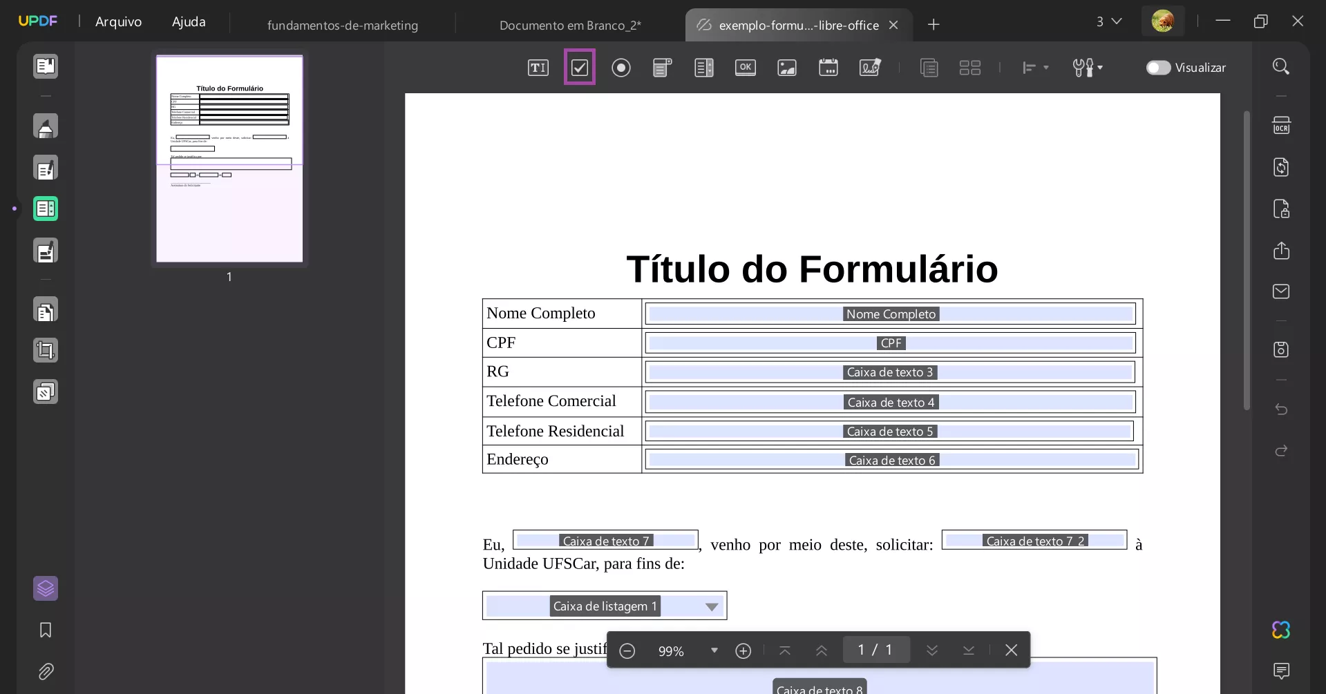 Como Criar um PDF Preenchível