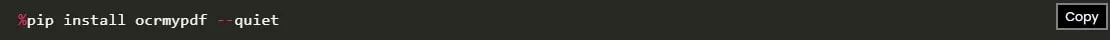 run ocrmypdf command