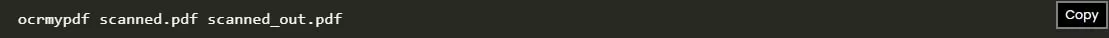 search pdf output giving command