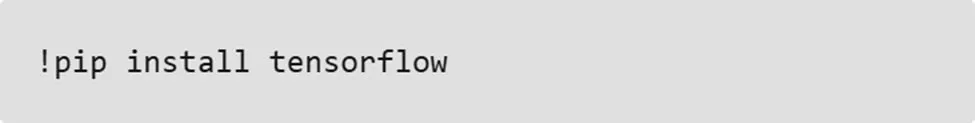 install tensorflow